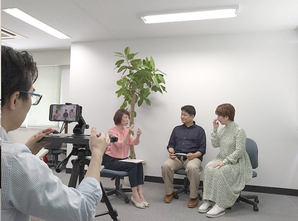 インタビュー光景